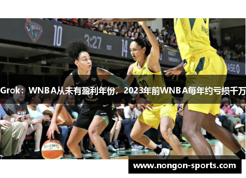 Grok：WNBA从未有盈利年份，2023年前WNBA每年约亏损千万